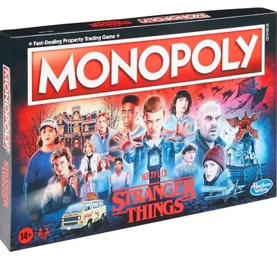 Buy Hasbro Hasc45501020 Stranger Things Monopoly Board Game • 13.49£