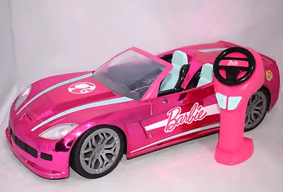 Buy Barbie Radio Remote Control Convertible Dream Car Pink Mattel • 14.99£
