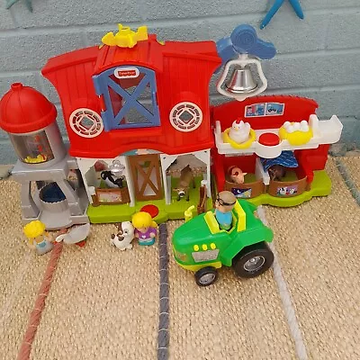 Buy Fisher Price Little People  Farm ( Musical  Sounds)  With  Tractor & 10 Figures  • 16.50£
