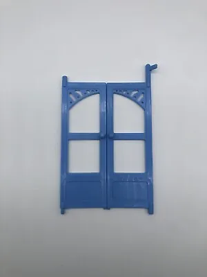 Buy Vintage Fisher Price Dream Dollhouse 6364 Spare Parts: Blue Doors Replacement • 9.99£