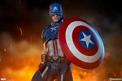 Buy Sideshow Collectibles - Captain America Premium Format™ Figure 1/4 Statue • 616.87£