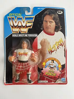 Buy 1990 Rowdy Roddy Piper Hasbro MOC Series 2 WWF Wrestling Figure • 80£