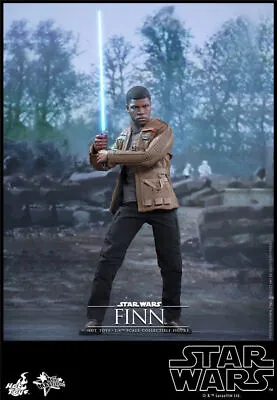 Buy New Hot Toys 1/6 MMS345 Star Wars VII The Force Awakens Finn John Boyega Figure • 235.99£