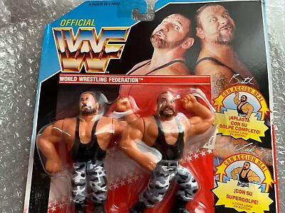 Buy Hasbro Moc Bushwhackers Spanish Variant Tag Team MiB Retro Vintage WWF WWE Moc • 80£