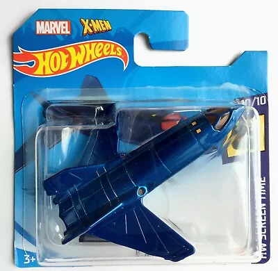Buy 2021 Hot Wheels Screen Time 10/10 X-Men X-Jet Marvel With Stand #221 NEW • 5.99£