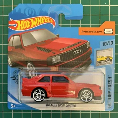 Buy Hot Wheels 1984 Audi Sport Quattro Red Factory Fresh Number 145 New And Unopened • 19.99£