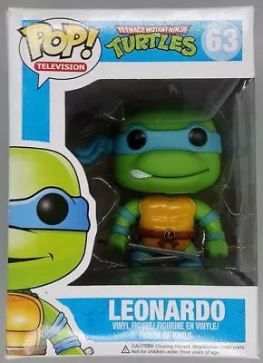 Buy Funko POP #63 Leonardo - Teenage Mutant Ninja Turtles Damaged Box With Protector • 18.74£