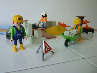 Buy  Building Site 4138 - Construction Workers Compact Playmobil Playset Plus Extras • 9.99£