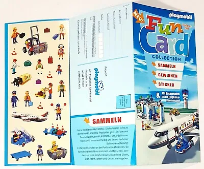 Buy 2006 Playmobil Fun Card 4 Airport Cargo Aeroplane New! Sticker/Diorama • 2.98£