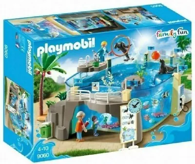 Buy Playmobil 9060 Family Fun Aquarium Pool Enclosure With Fillable Water Enclosure  • 38.69£