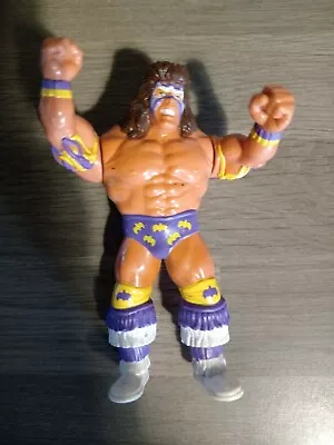 Buy Ultimate Warrior WWF Hasbro Wrestling Action Figure WWE Purple Trunks 1990s • 20£