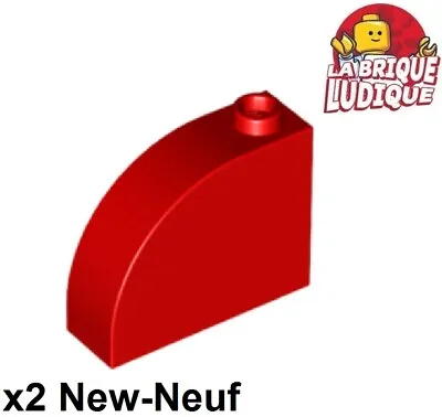 Buy LEGO 2x Brick Modified 1x3x2 Curved Rounded Red/Red 33243 NEW • 1.10£
