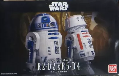 Buy Bandai R2-D2 & R5-D4 1/12 Scale Plastic Model Kit Star Wars ANH Mandalorian • 44£
