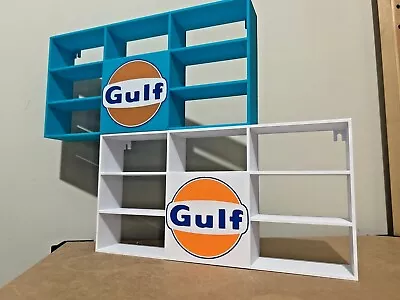 Buy GULF Hot Wheels 1:64 7-16 Car Matchbox Wall Display Shelf Toy Storage • 19.95£