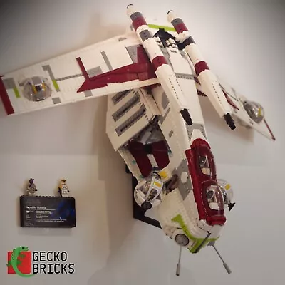 Buy Gecko Bricks Wall Mount For Lego Star Wars Republic Gunship 75309 • 26£