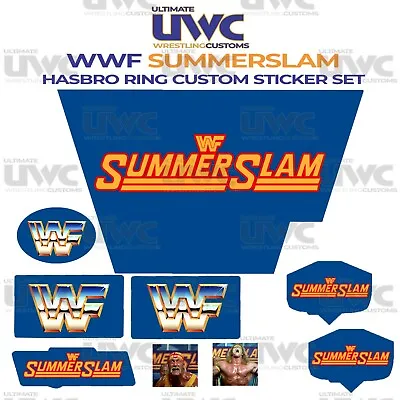 Buy Wwf Hasbro Summerslam Wrestling Figure Ring Replacement Decal Sticker Wwe • 15.19£