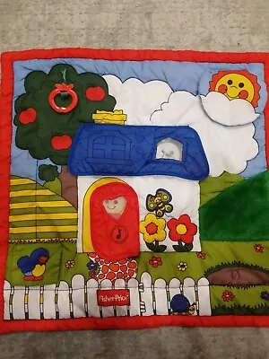 Buy Fisher Price Vintage Lift The Flap Baby Play Mat House Sensory Toy Red 26  X 26  • 14.16£