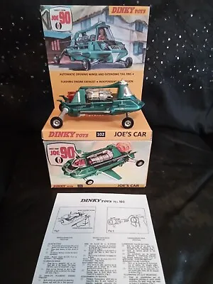Buy Vintage Dinky Toys 102 Joe’s Jet Car GERRY ANDERSON TV  SERIES  • 175£