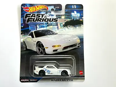 Buy Hot Wheels Premium Fast And Furious Mazda RX-7 FD - New On Card - 1/5 • 8.99£