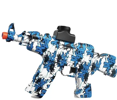 Buy Toy Gun Gel Blaster USB Charge Gel Ball Shooter Blue AK47 Outdoor Toy Gun Ammo • 19.99£