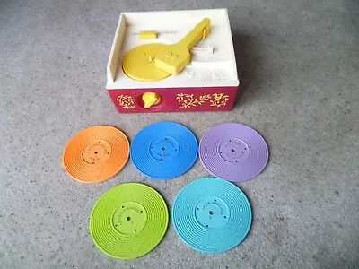 Buy Vintage Fisher Price Music Box Record Player 995 Working With 5 Discs 1971  • 29.99£