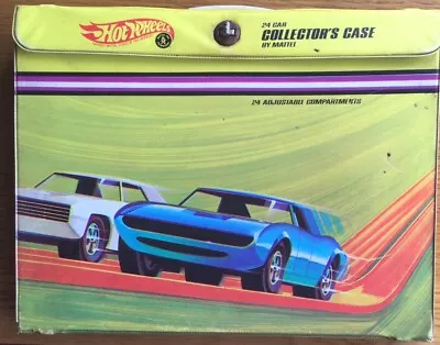 Buy Vintage Mattel Hot Wheels Car Collectors Case - 1968 -Adjustable Compartments • 14.95£