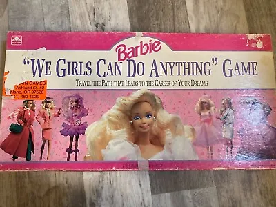 Buy 1991 Golden Barbie We Girl's Can Do Anything Game Complete • 7.57£