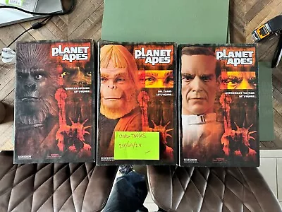 Buy Sideshow Collectibles Planet Of The Apes 1/6 Figures - Dr Zaius, Taylor, Gorrill • 60£