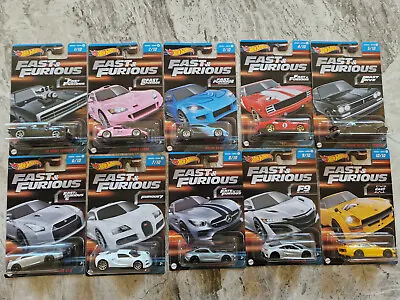Buy HOT WHEELS Fast And Furious 2023 10 Car Complete Set Beautiful • 154.88£