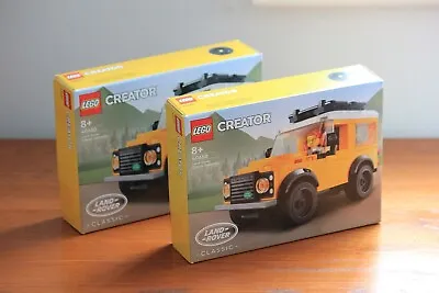 Buy 2x LEGO CREATOR 40650 LAND ROVER CLASSIC DEFENDER | TRACKED 24 | BRAND NEW • 28£