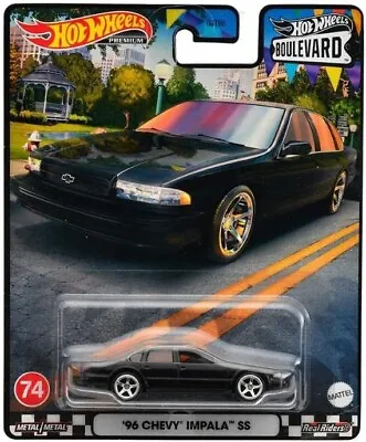 Buy Hot Wheels - Premium Boulevard - '96 Chevy Impala SS #74 - Brand New (Was £9.99) • 5£