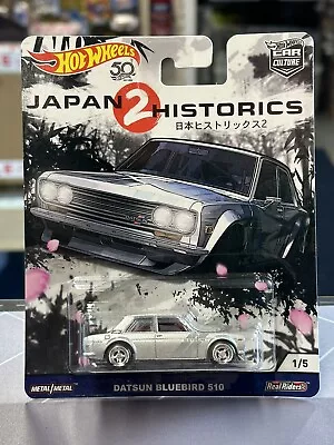Buy Hot Wheels Premium Car Culture Japan Historics 2 Datsun Bluebird 510 1/5 • 26.99£