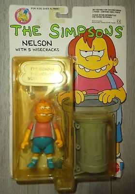 Buy Simpson Mattel Nelson Wise Cracks 4  Boxed New Sealed  Figure 1990 Homer Bart • 17.99£