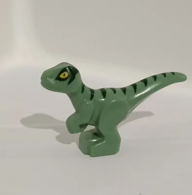 Buy Jurassic World LEGO Minifigure Baby Dinosaur Sand Green Green Stripes Animal • 3.91£