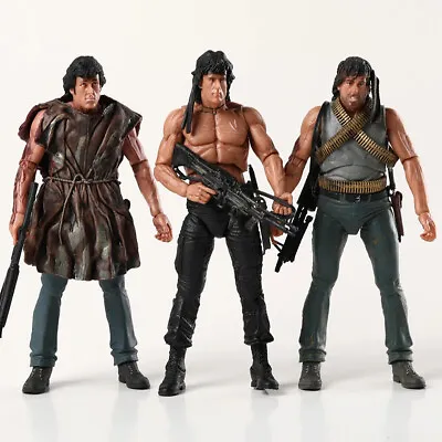 Buy NECA First Blood - Rambo Survival Version 7  Action Figures Toy Boxed • 23.99£