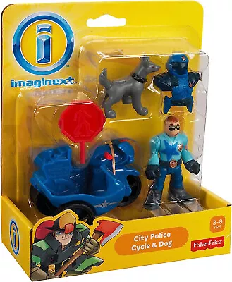 Buy Imaginext Fisher Price City Police Cycle & Dog NEW  • 8.95£
