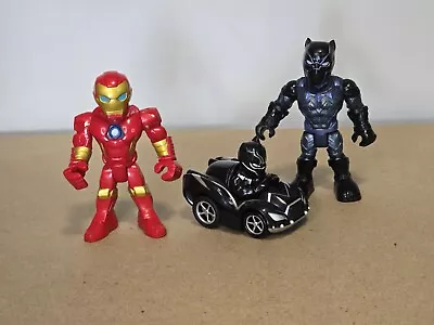 Buy Hasbro Marvel Superhero Adventures 2018 Ironman Black Panther Playskool Heroes  • 8.99£