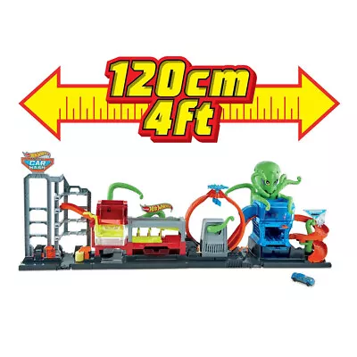 Buy Hot Wheels City Ultimate Octo Car Wash Playset With No-Spill Water Tanks & A Car • 67£