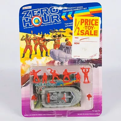 Buy MOC Vintage 1989 Bluebird Toys Zero Hour - Polecat Gang Piranha Airboat Set • 45£