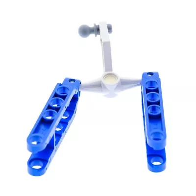 Buy 1x LEGO Technic Axle Holder Steering White 6.5x2 Crossbar Blue 8865 2737 2738 • 12.04£