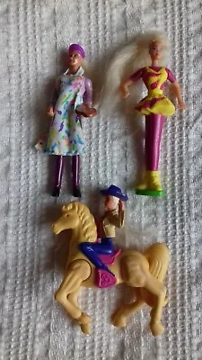 Buy McDonalds Barbie 1999 Barbie On Horse, Painting Barbie, Twirl Barbie No Twirler • 2£