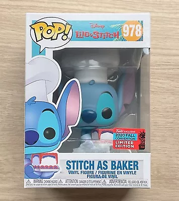 Buy Funko Pop Disney Lilo & Stitch - Stitch As Baker #978 + Free Protector • 34.99£