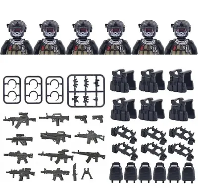 Buy Lego Mini Figures Military Army Soldiers Squad With Weapons Set X6 - Brand New • 15£