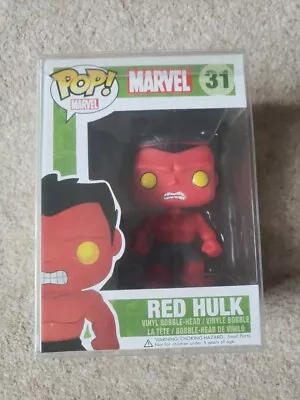 Buy New Marvel Red Hulk Funko Pop! Vinyl Figure#31 Rare Vaulted Figure • 45£