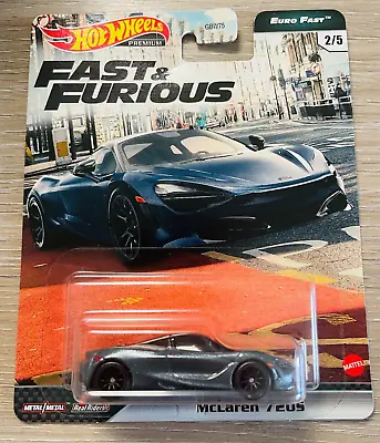 Buy Hot Wheels McLaren 720S 1:64 Euro Fast GPK54 The Fast And The Furious • 12.99£