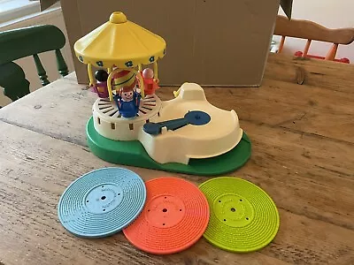 Buy Vintage Fisher Price Merry Go Round Record Player - Records And Figures Included • 19.99£