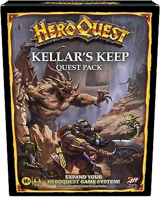 Buy Hasbro Gaming Avalon Hill HeroQuest Kellars Keep Expansion Ages 14 And Up 2-5 • 25.15£