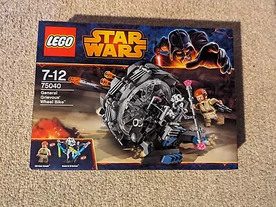Buy Lego Star Wars General Grevious' Wheelbike 75040 New & Sealed • 79.99£