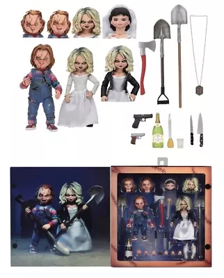 Buy NECA Chucky & Tiffany Ultimate Bride Of Chucky 2 Pack Action Figures Official • 82.99£