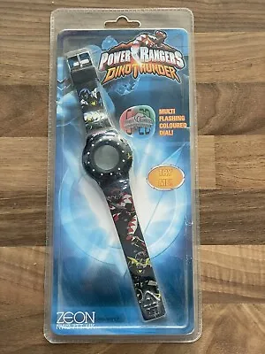 Buy Vintage Power Rangers Dino Thunder LCD Black Watch Light Up New Needs Batteries • 19.99£